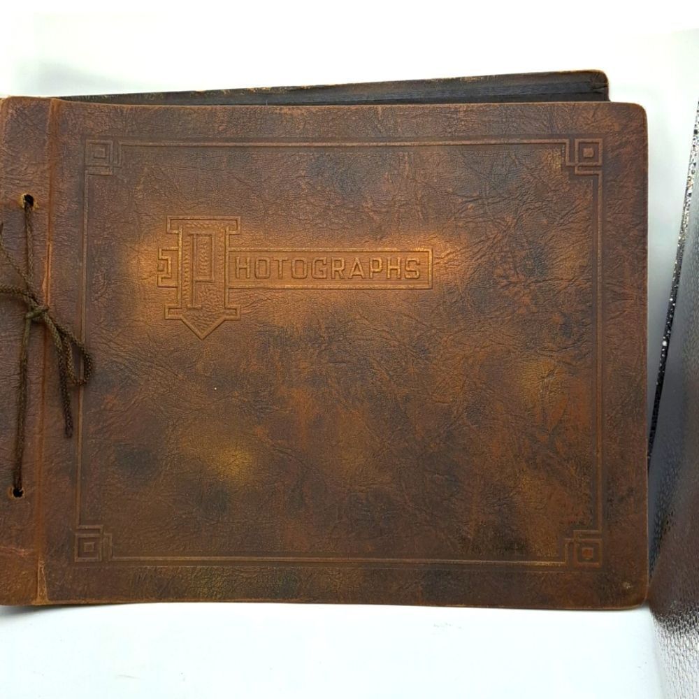 Vintage Royal Albums Photograph Picture Book Album Leather Black Pages Made USA